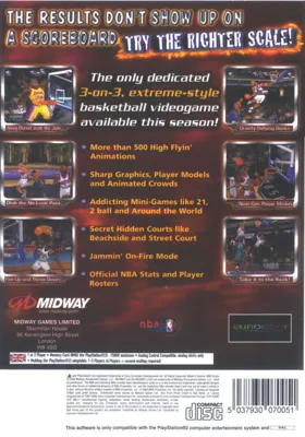 NBA Hoopz box cover back